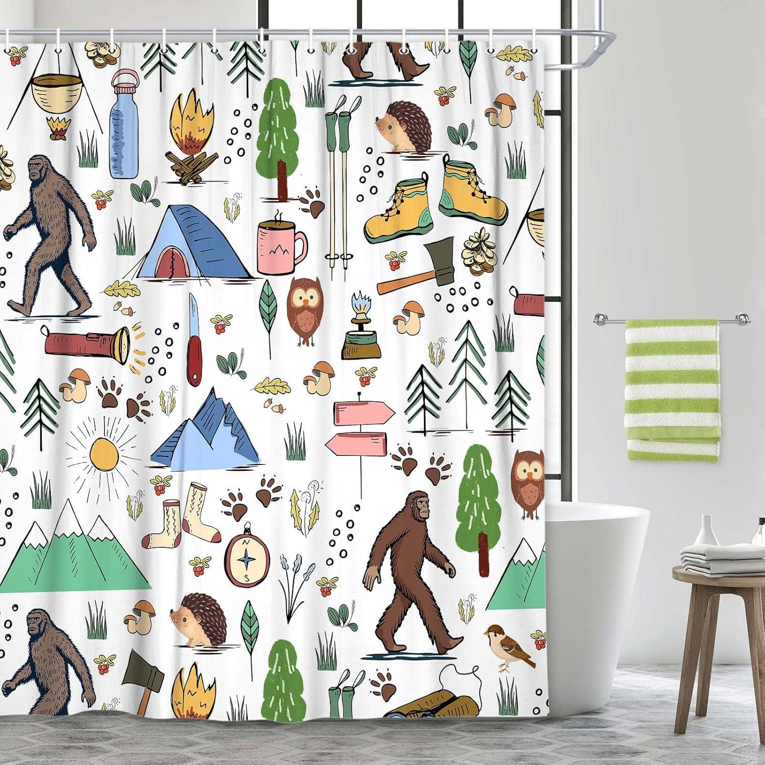 Cortina de Ducha JAWO Bigfoot 72x47cm Impermeable para RV