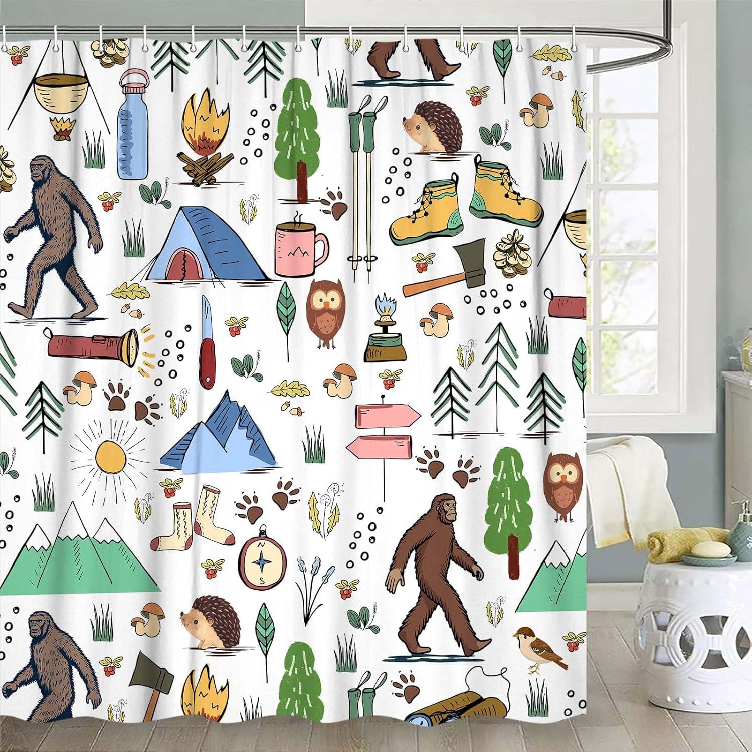 Cortina de Ducha JAWO Bigfoot 72x47cm Impermeable para RV