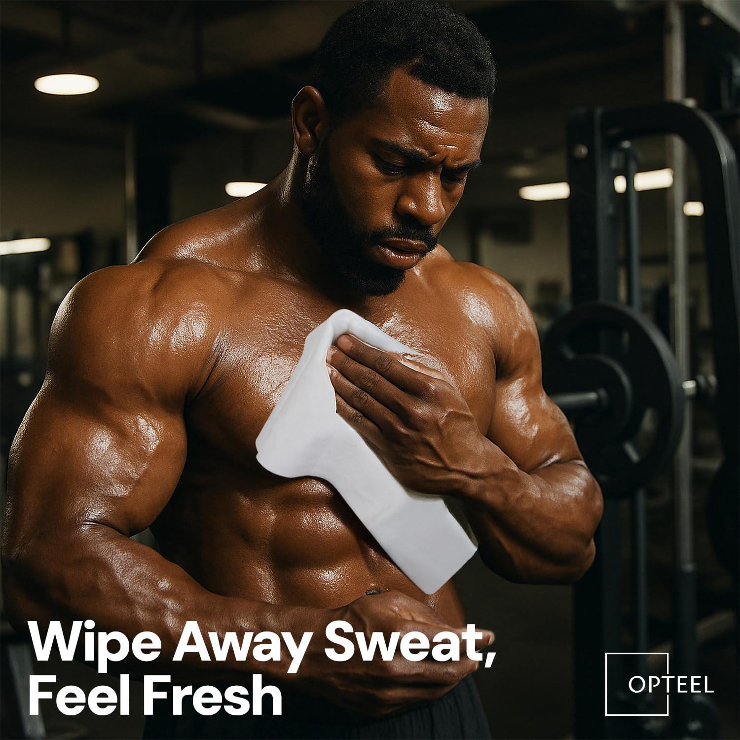 Toallitas Corporales Gruesas OPTEEL 80ct Sin Enjuague