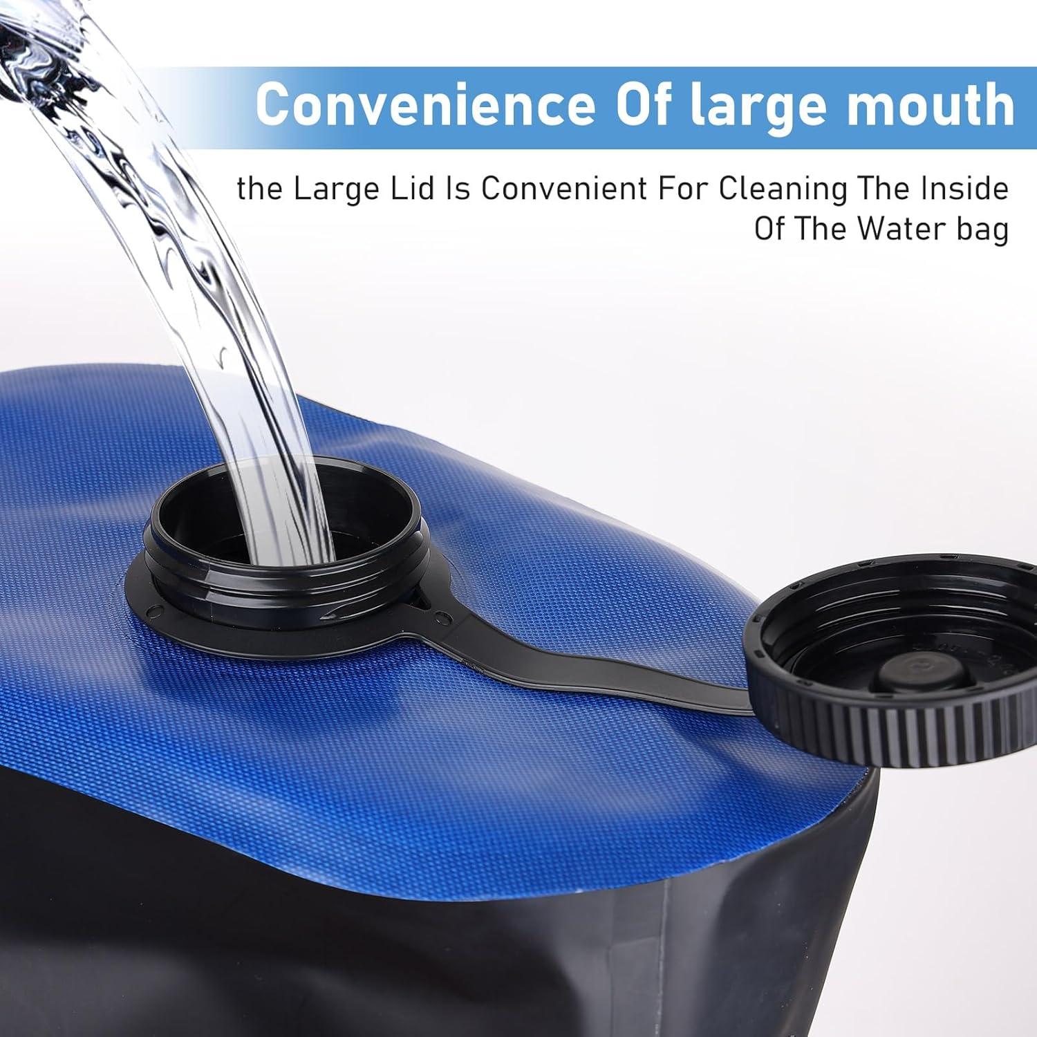 Bolsa de Ducha Camping Zyxformis 20L con Bomba de Pie