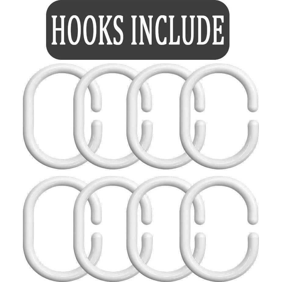 Cortina de Ducha MERCHR Rústica 121.92x182.88 cm Impermeable