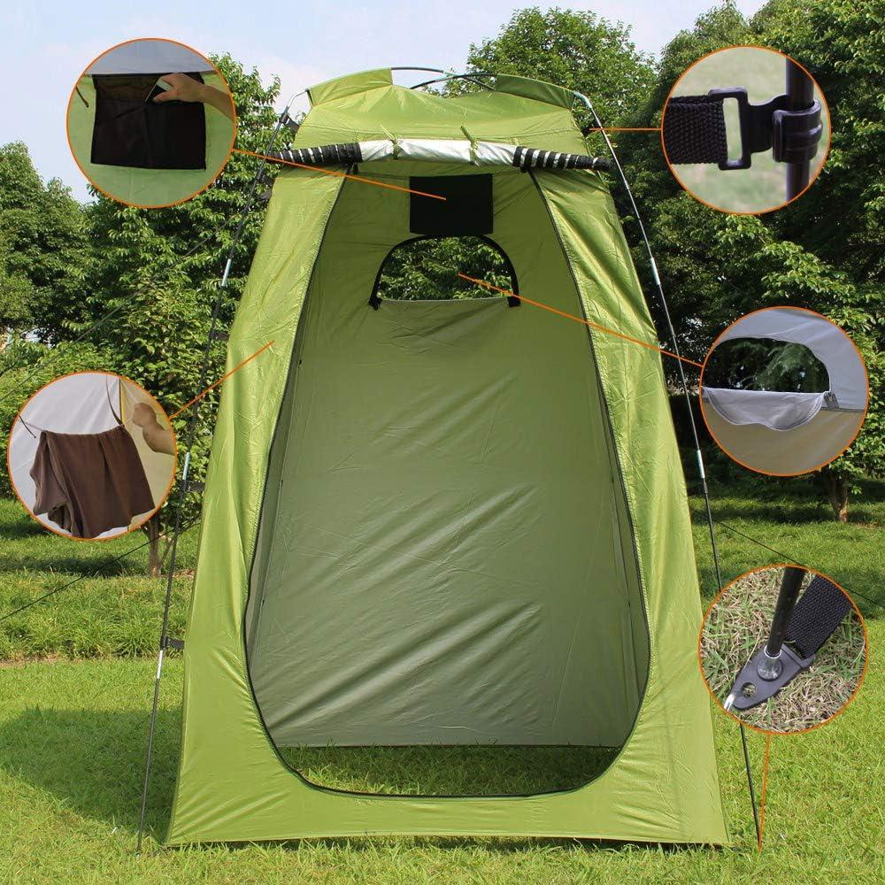 Carpa Privada Lixada 1 Persona 180cm Impermeable Amarillo