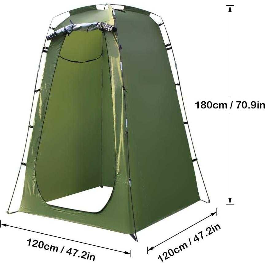 Carpa Privada Lixada 1 Persona 180cm Impermeable Amarillo