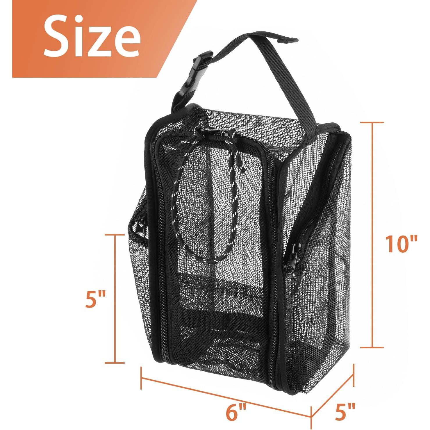 Organizador de Ducha Portátil Cosmos, Malla Secado Rápido 25.4x15.2cm