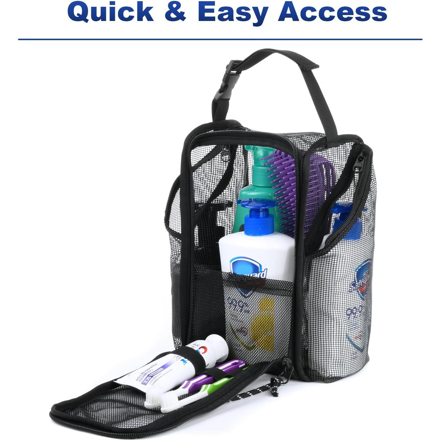 Organizador de Ducha Portátil Cosmos, Malla Secado Rápido 25.4x15.2cm