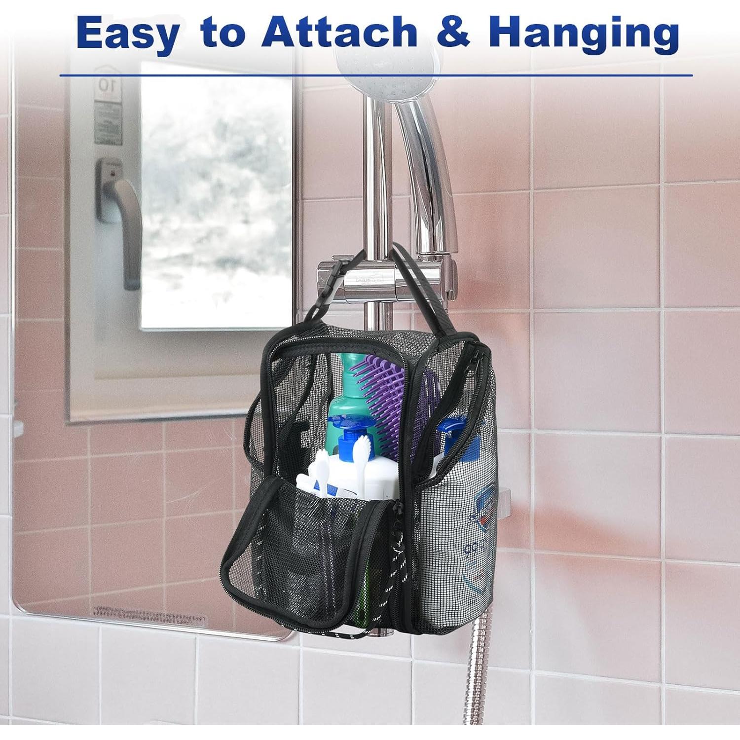 Organizador de Ducha Portátil Cosmos, Malla Secado Rápido 25.4x15.2cm