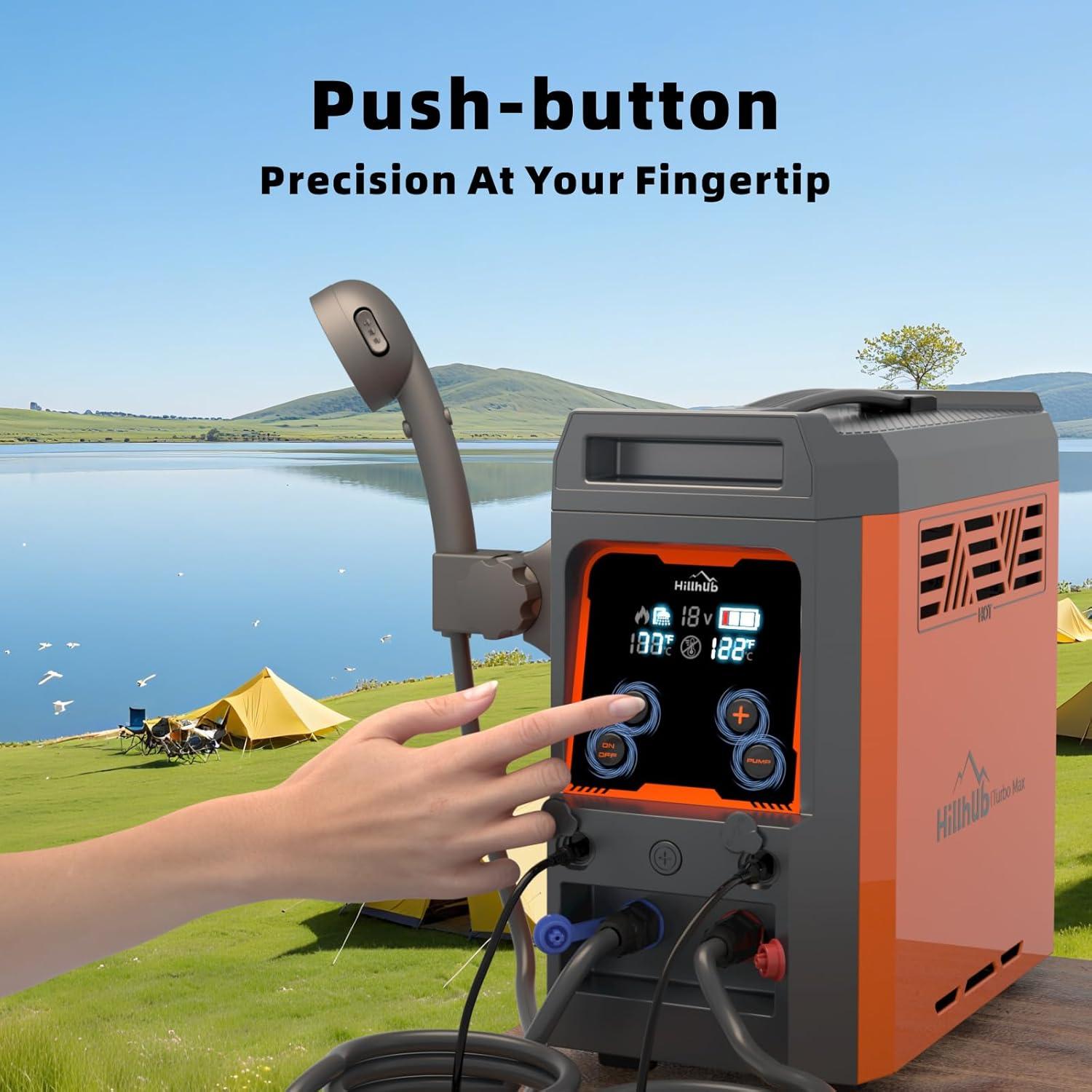 Calentador de Agua Portátil Hillhub 6000W para Camping