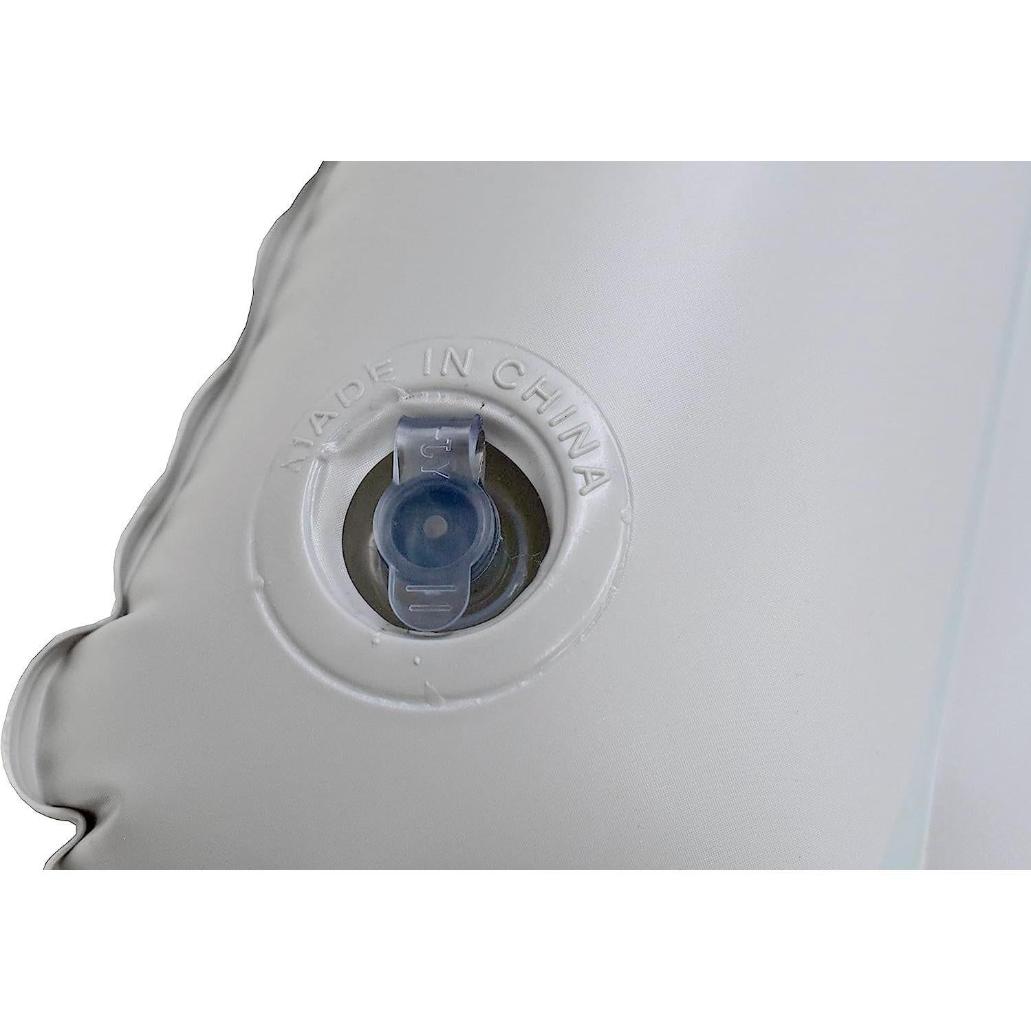 2 Almohadas Inflables Ultraligeras Dogxiong para Camping Gris