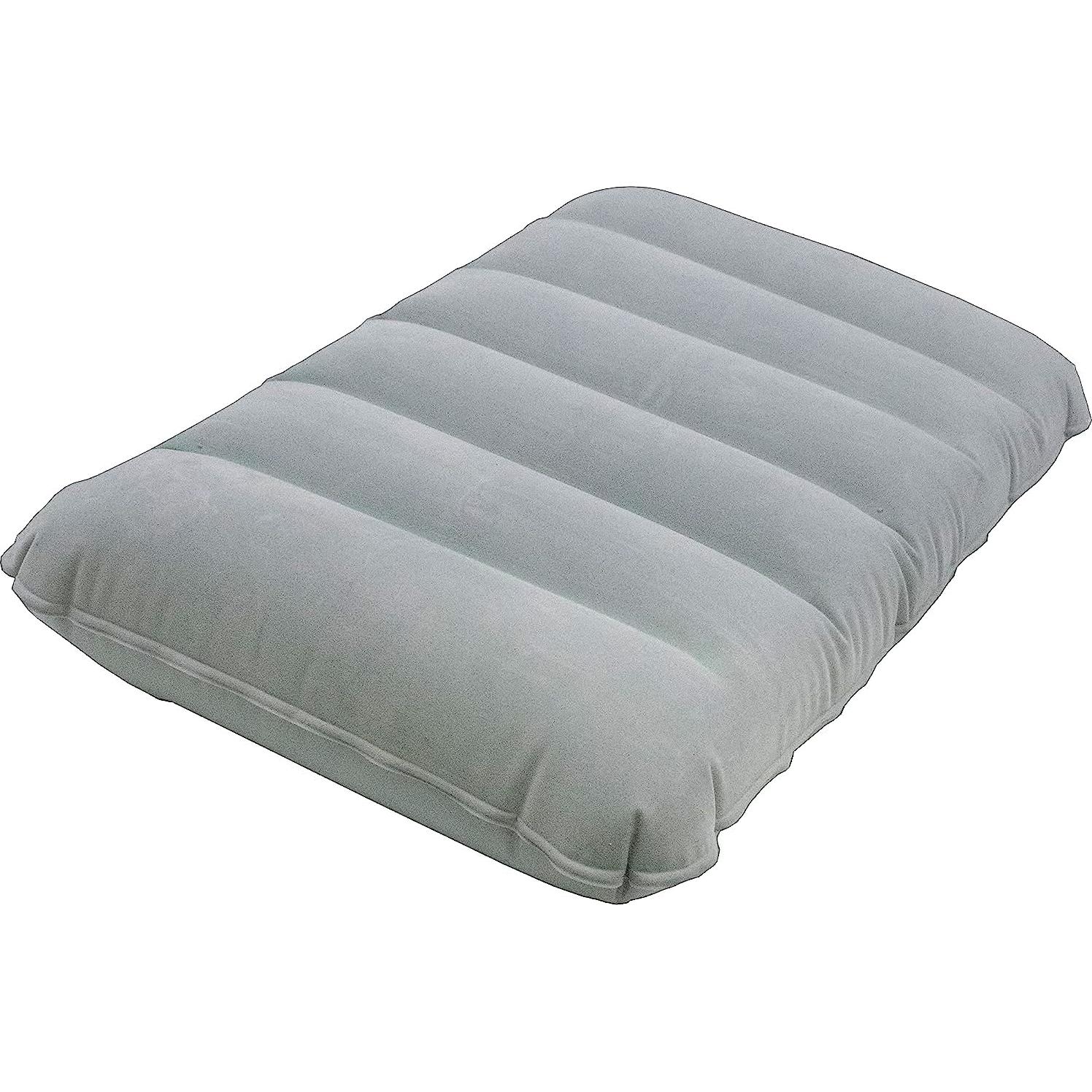 2 Almohadas Inflables Ultraligeras Dogxiong para Camping Gris