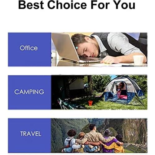 2 Almohadas Inflables Ultraligeras Dogxiong para Camping Gris