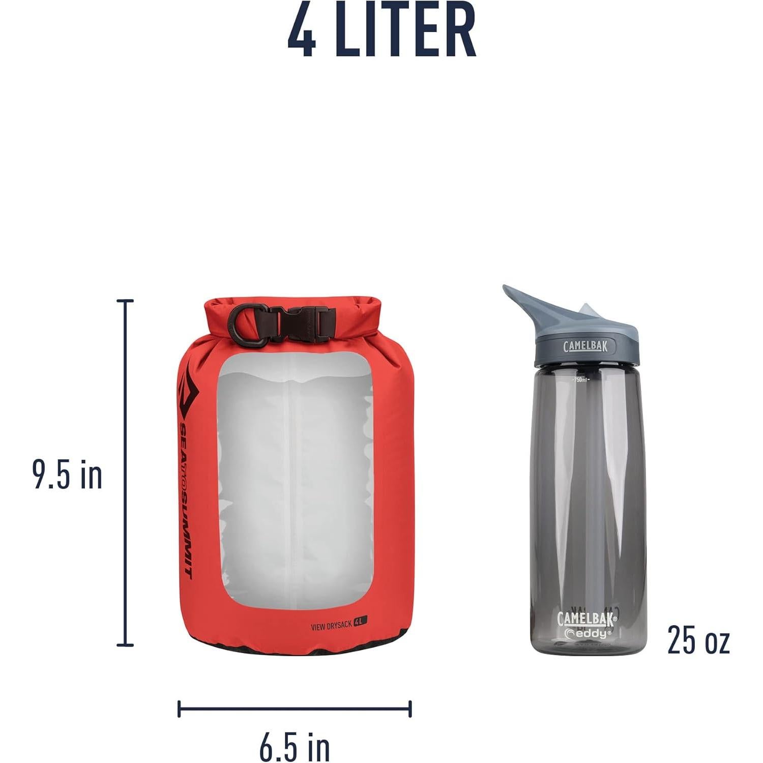 Saco Seco Impermeable Sea to Summit View 4 Litros Rojo