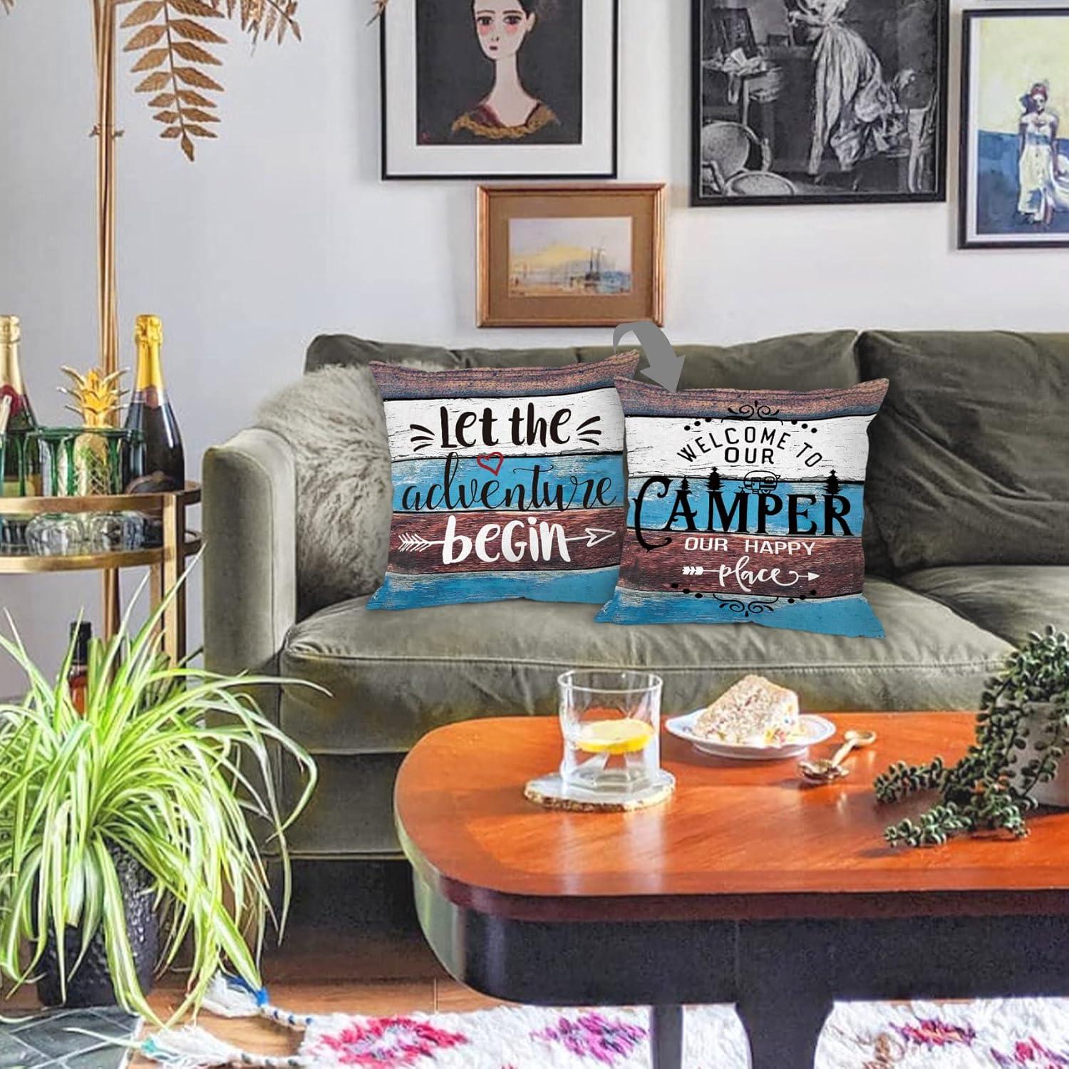 Funda de Cojín Cuadrada 45.72 cm Franela MIXDING Rústica