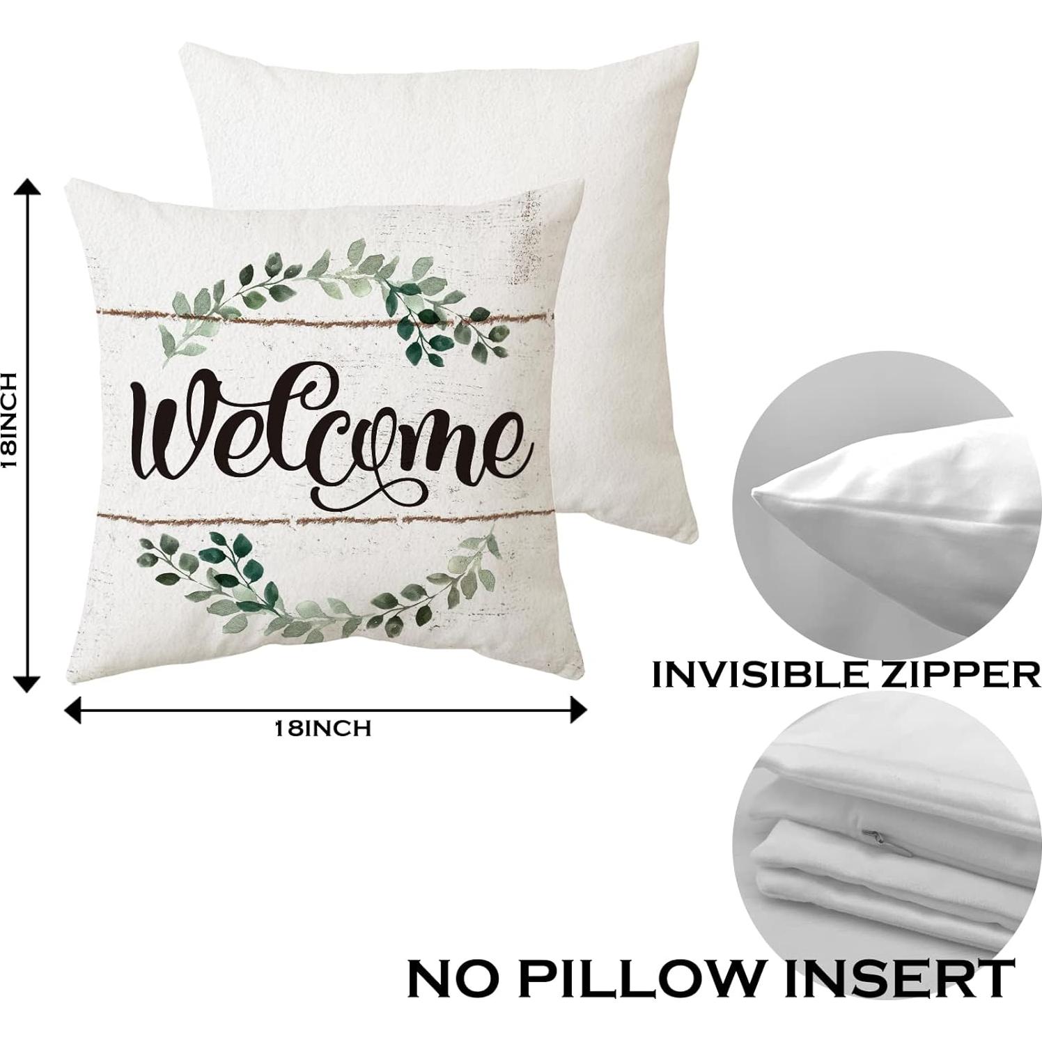 Funda de Almohada Decorativa Sidhua 45x45 cm Set de 4 Perros