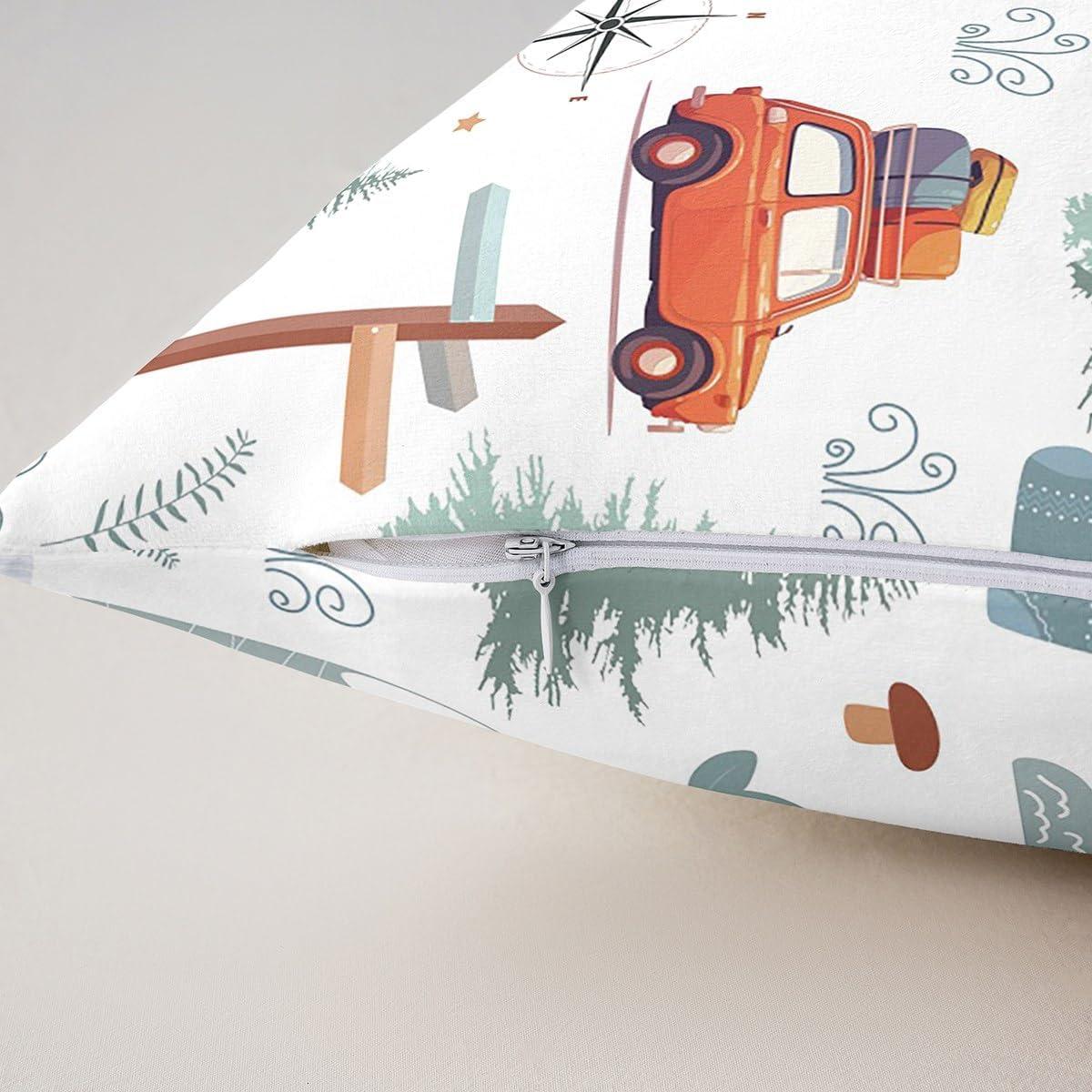 Juego de 2 Fundas de Almohada Erosebridal 45x45 cm Camping