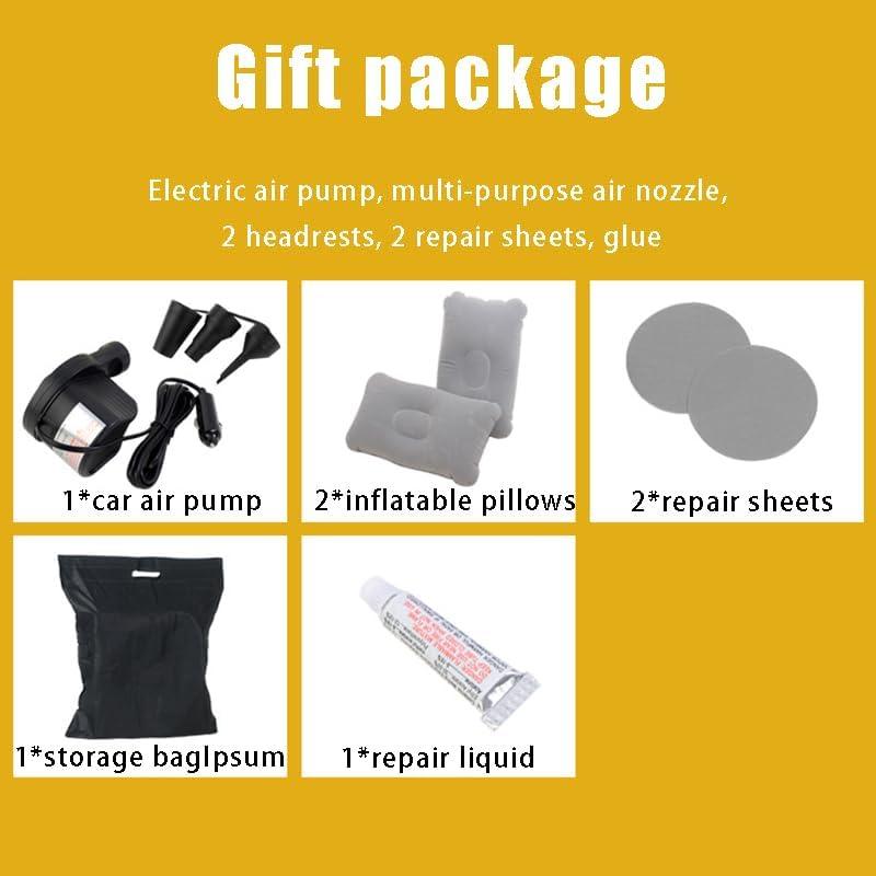 Colchón de Aire Inflable para Coche WHYZNB con Bomba y Almohadas