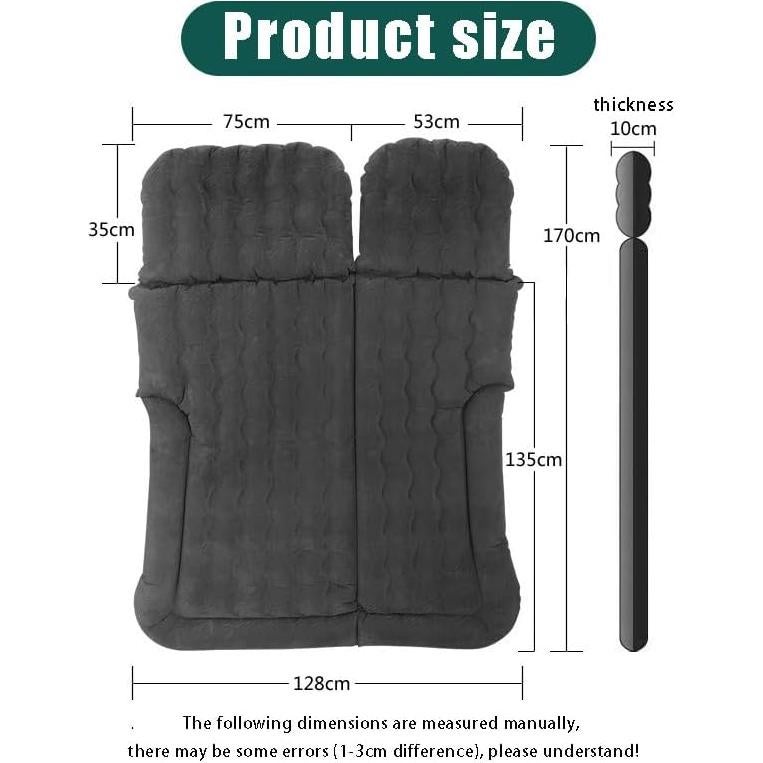 Colchón de Aire Inflable para Coche WHYZNB con Bomba y Almohadas