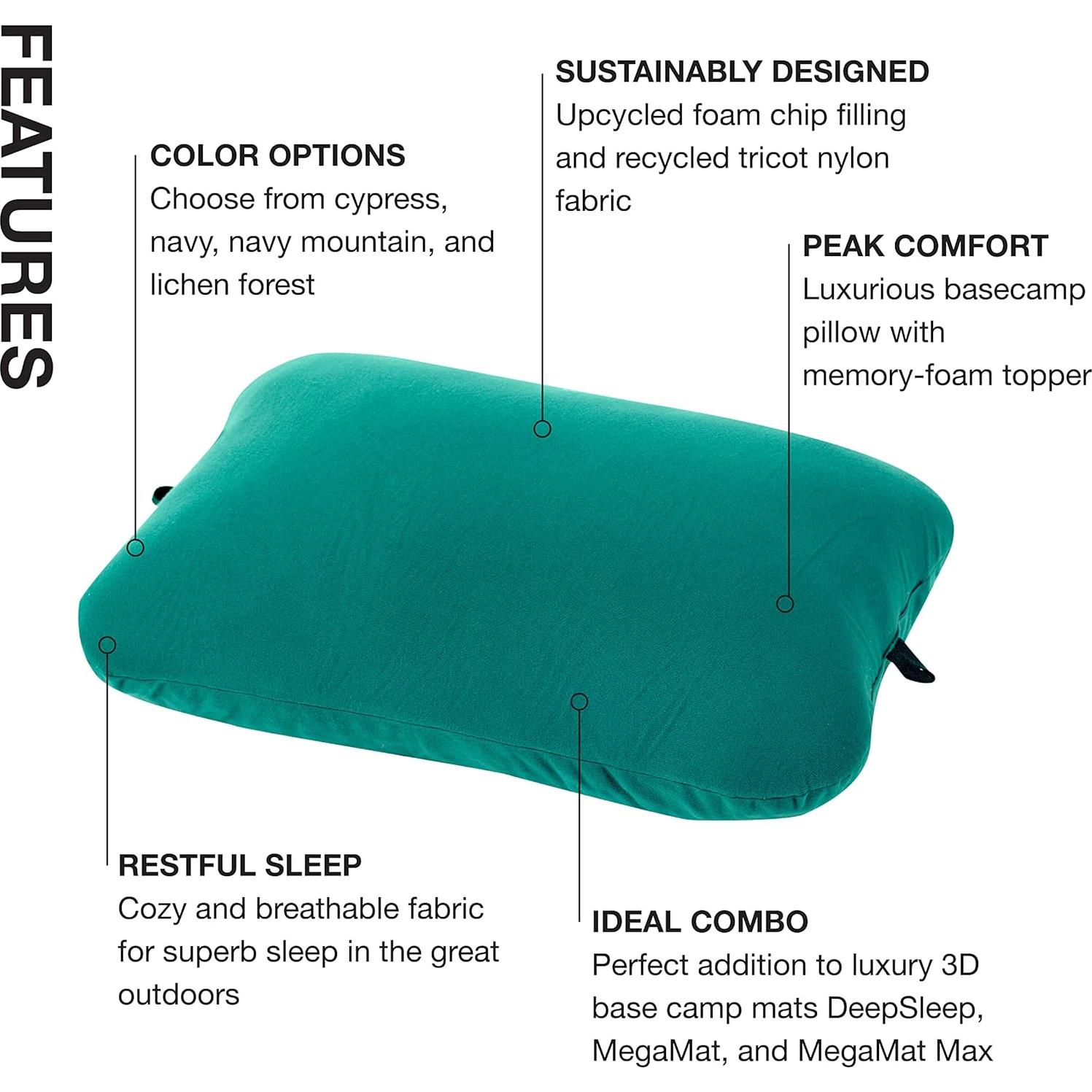 Almohada de viaje Exped Trailhead - Espuma viscoelástica 52x33 cm