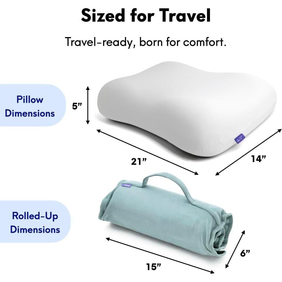 Almohada de Viaje C COJÍN LAB Espuma de Memoria 53x35cm