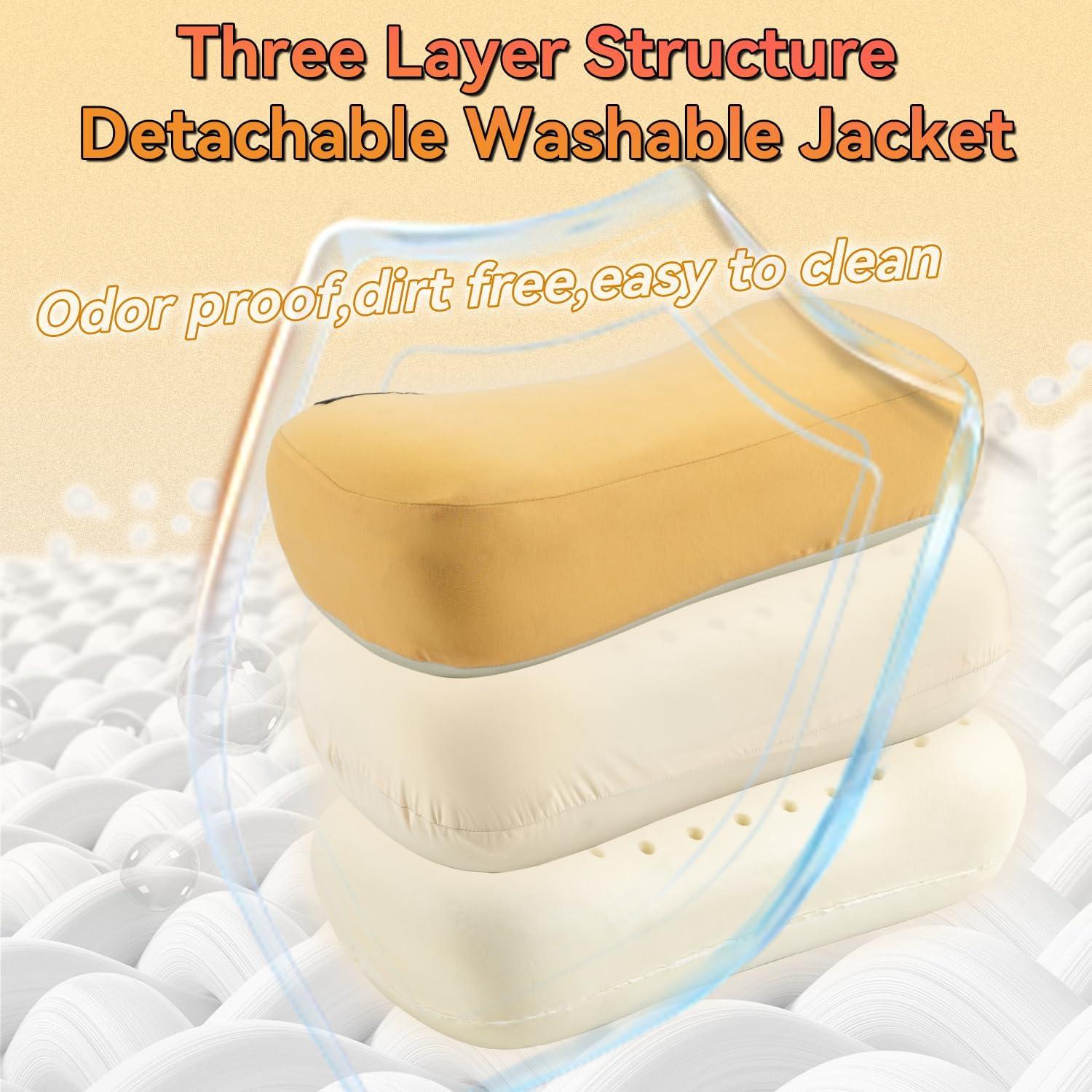 Almohada de Camping HIKEMAN Espuma de Memoria 38x25x10 cm