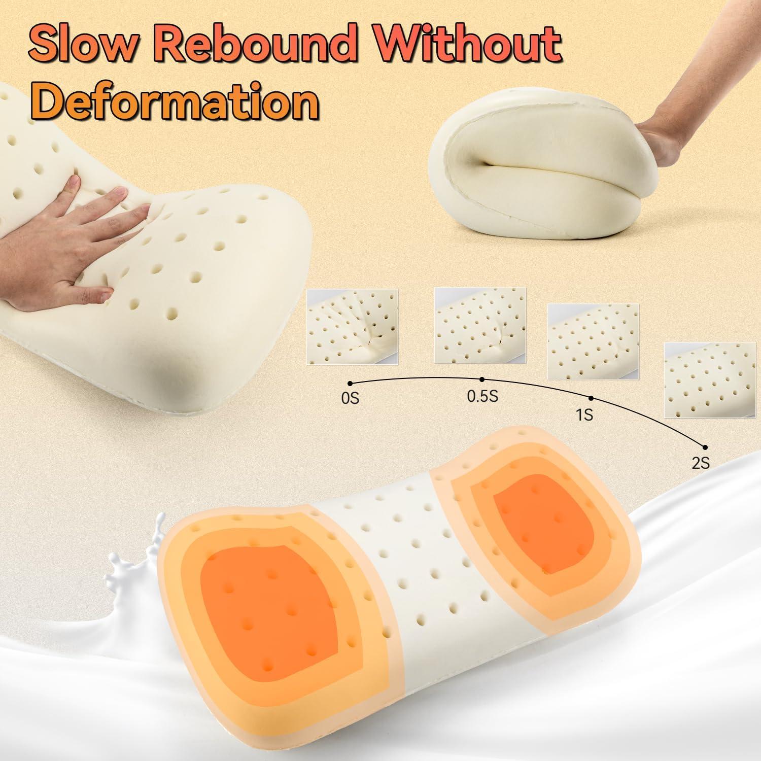 Almohada de Camping HIKEMAN Espuma de Memoria 38x25x10 cm