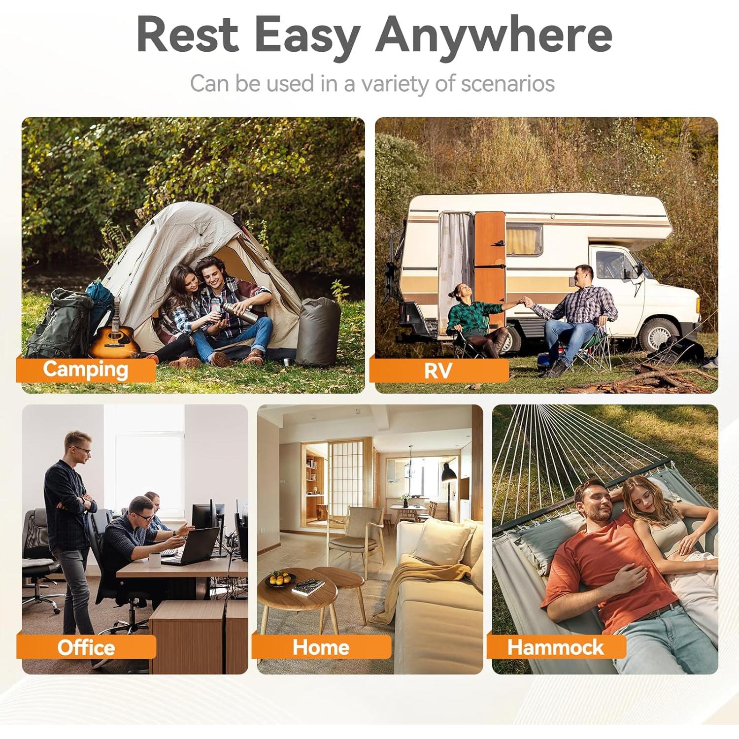 Almohada de Camping TANSTRIDER CP-03 Inflable 2 Pack Ergonómica