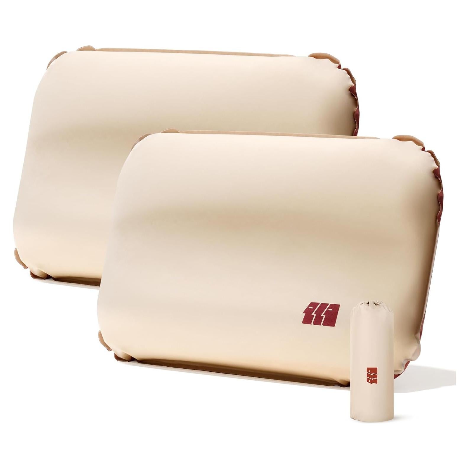 Almohada de Camping TANSTRIDER CP-05 Inflable Ergonómica 2 Pack