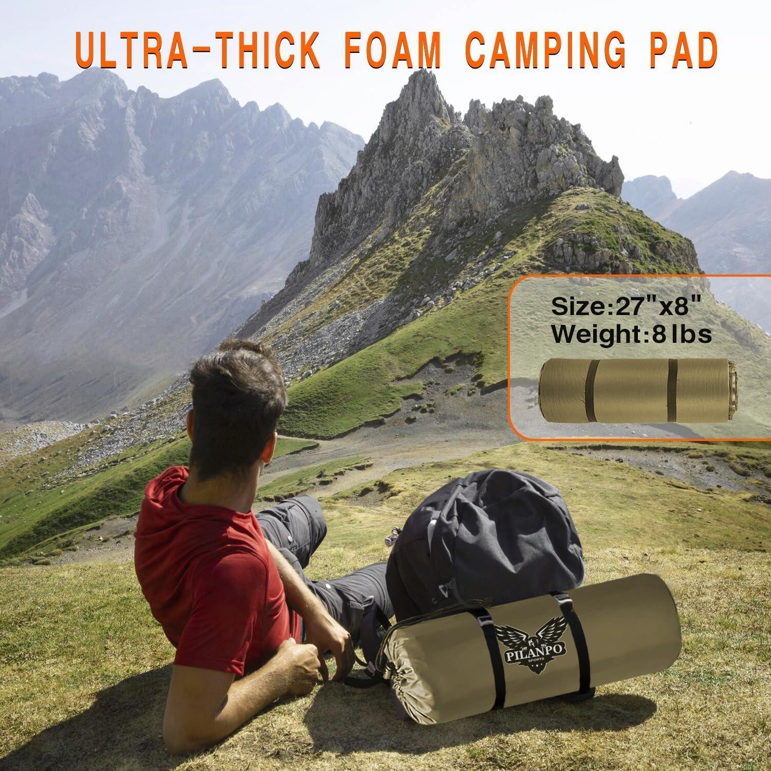 Colchoneta Autoinflable ABTOHE 195x68x7.87 cm Espuma Memoria