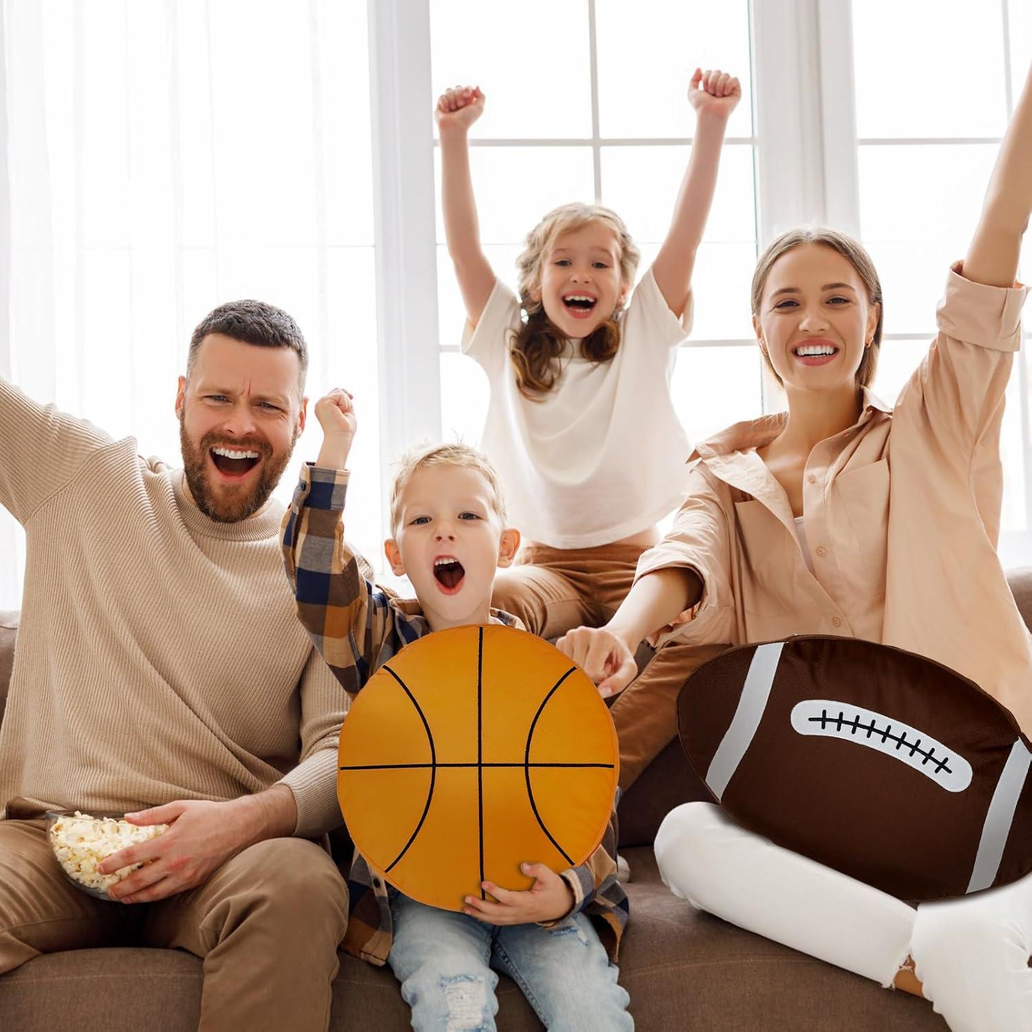 Cojines Lanzables Deportivos Juexica 4 Pcs - Futbol, Baloncesto, Béisbol