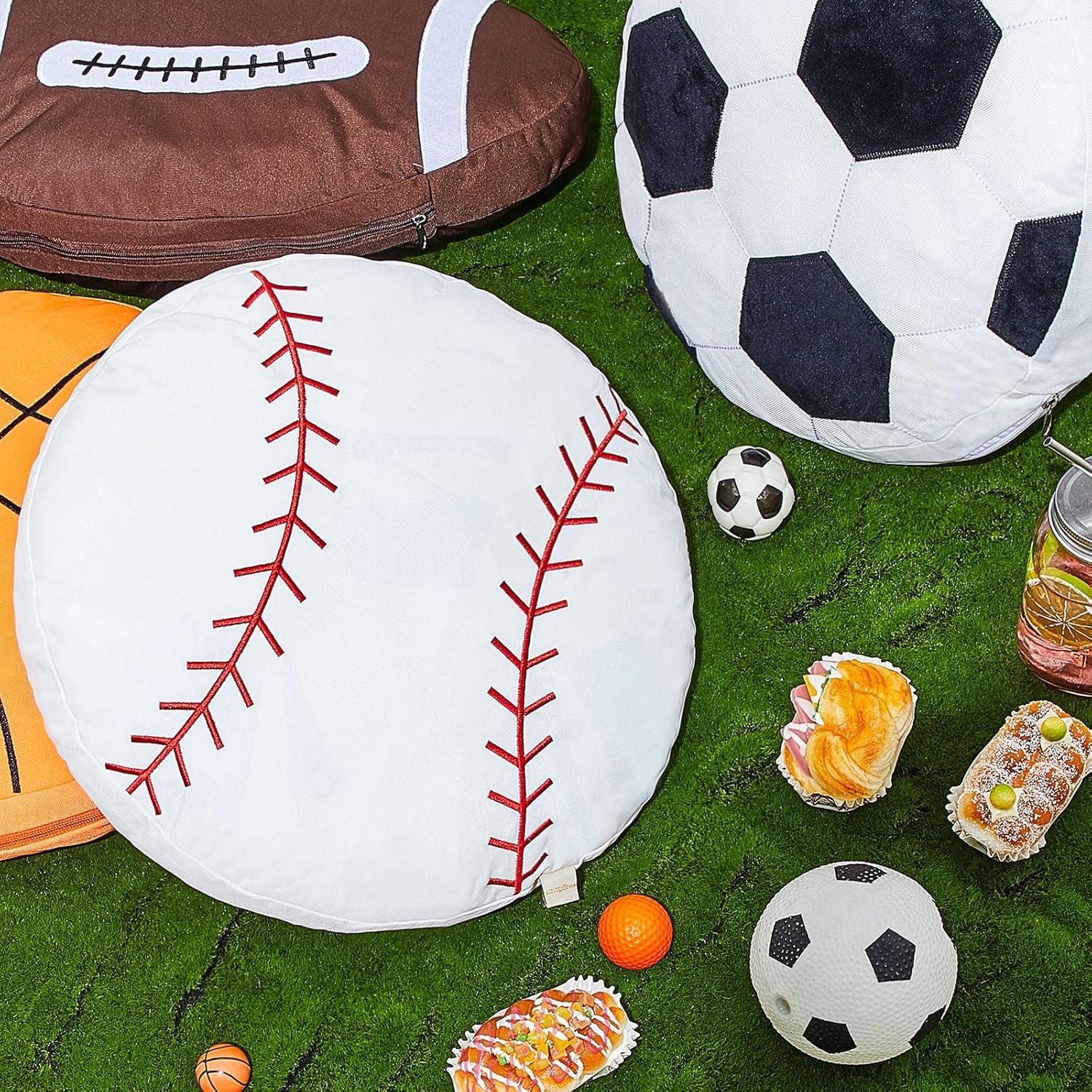 Cojines Lanzables Deportivos Juexica 4 Pcs - Futbol, Baloncesto, Béisbol