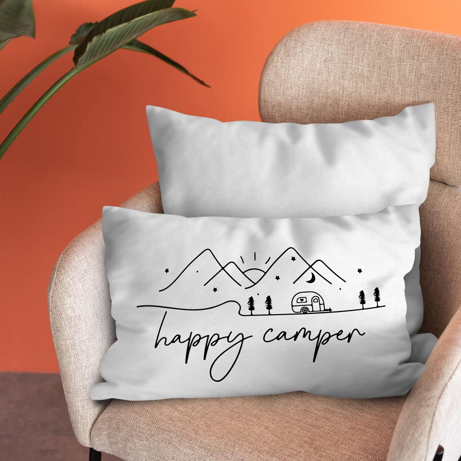 Funda de Almohada Decorativa Burosev 30x50 cm Flanela Rústica