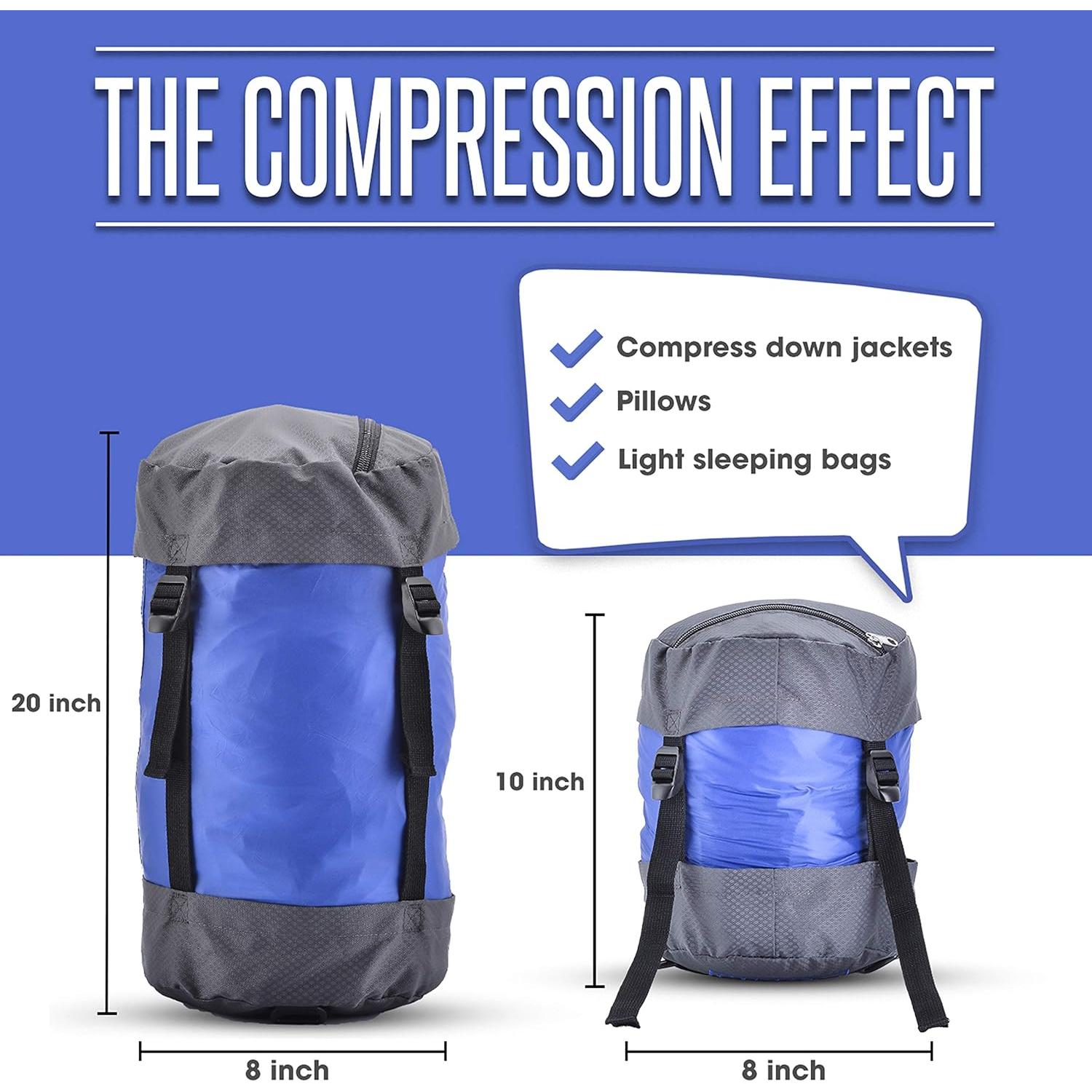 Saco de Compresión Nylon ttvo 11L Resistente al Agua Azul