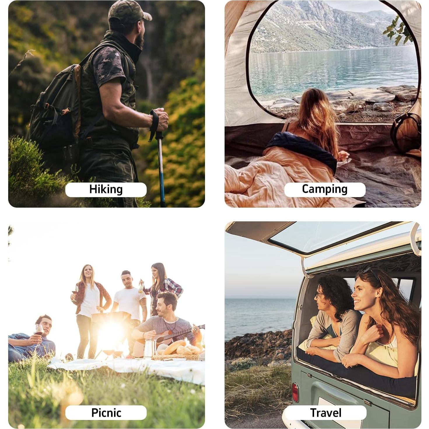 Colchoneta Inflable de Camping BUERTS BPDM-01 Verde 189x57cm