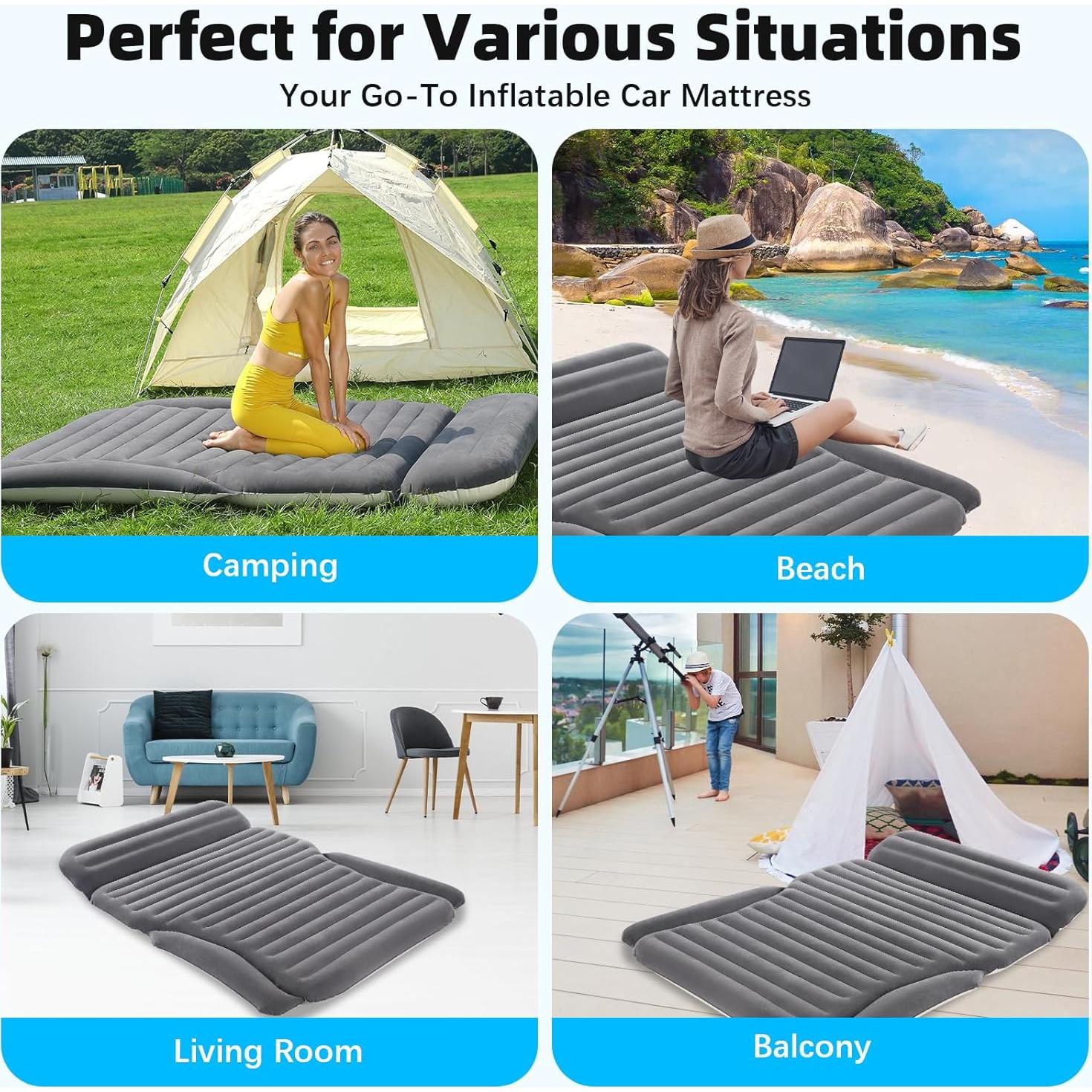 Colchón de Aire Inflable KMZ para SUV y Camping - 272 kg