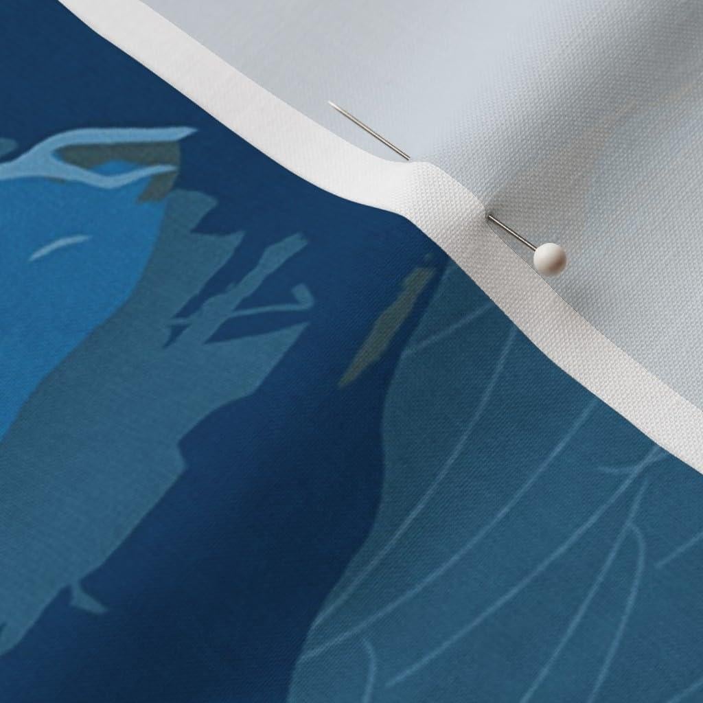 Tela de Algodón Petal Signature Spoonflower - Lago Montañas 107 cm