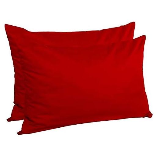 Funda de Almohada de Viaje 35.6x50.8 cm Om Bedding Rojo