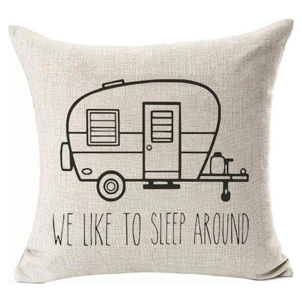 Funda de Almohada Decorativa FaceYee 45.72cm Algodón Lino