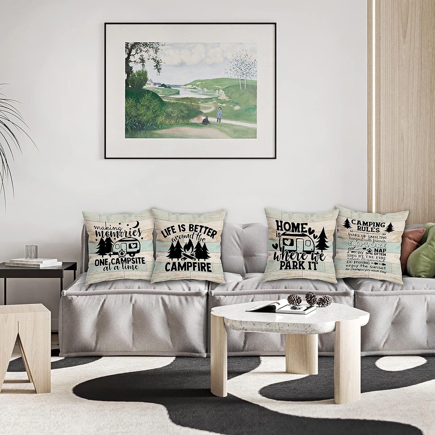 Fundas de Cojín Decorativas HUYAW 45x45 cm Juego de 4