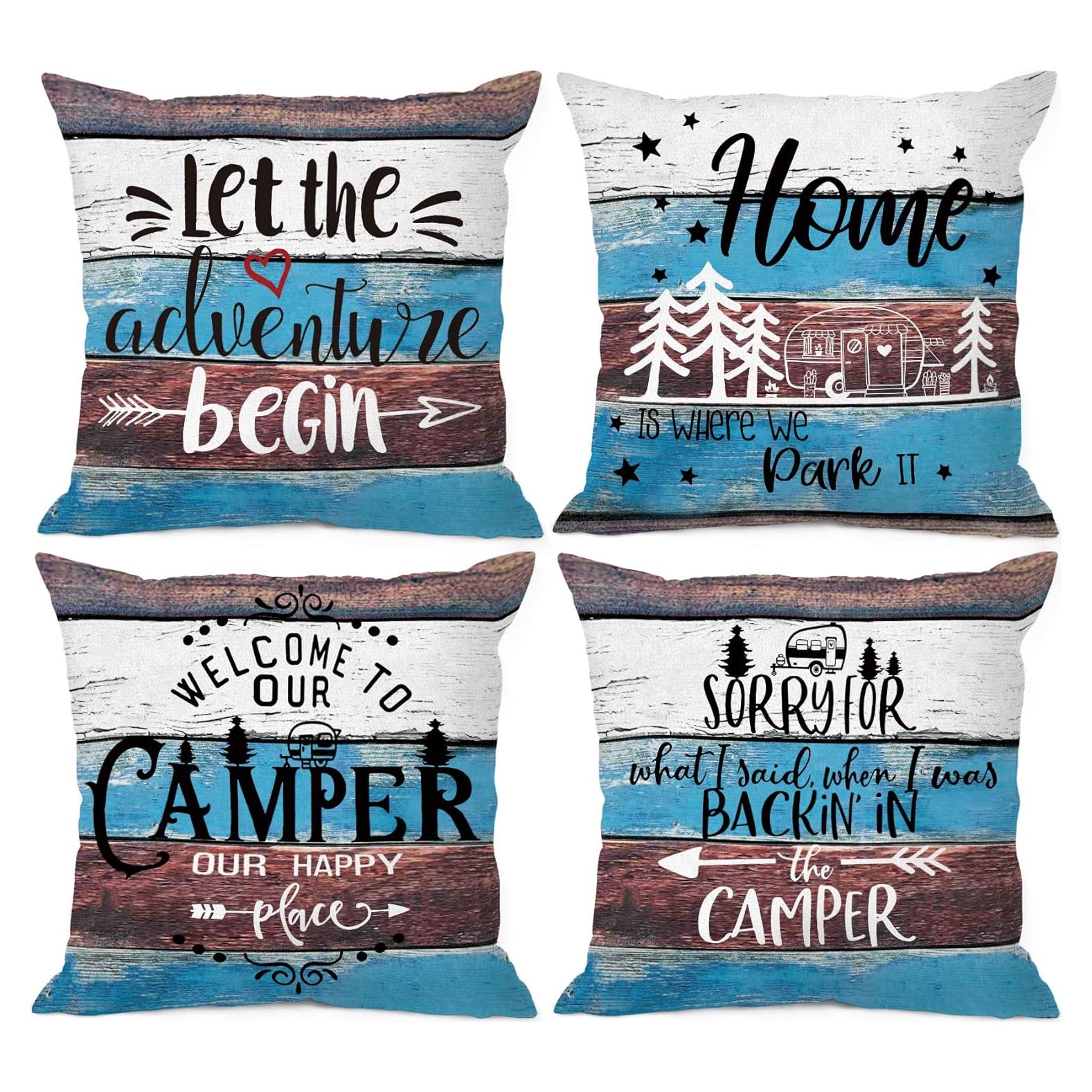 Funda de Cojín Cuadrada 45.7x45.7 cm MIXDING Juego de 4