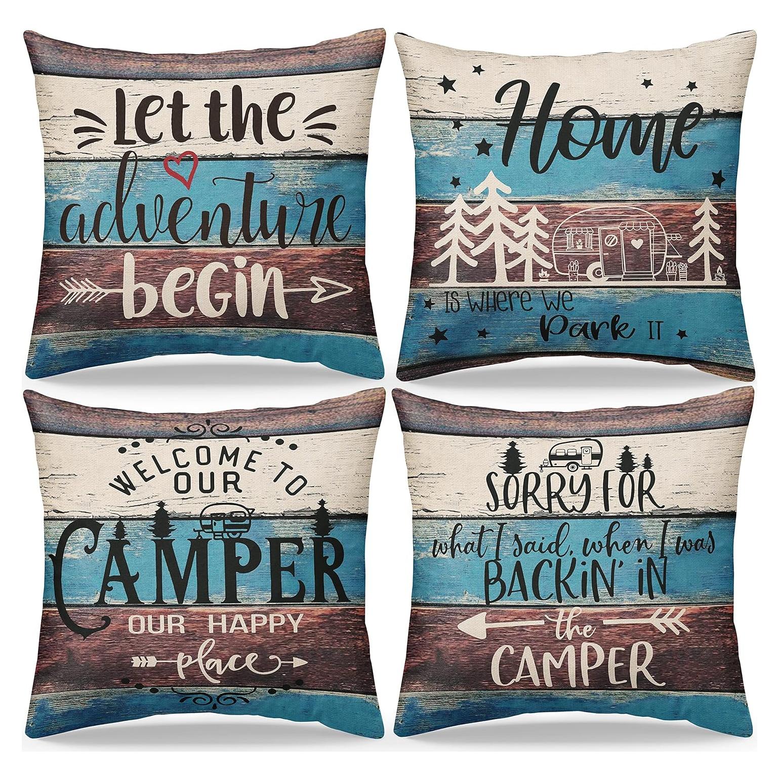 Juego de 4 Fundas de Almohadas Decorativas GVNSEN 45.7x45.7cm