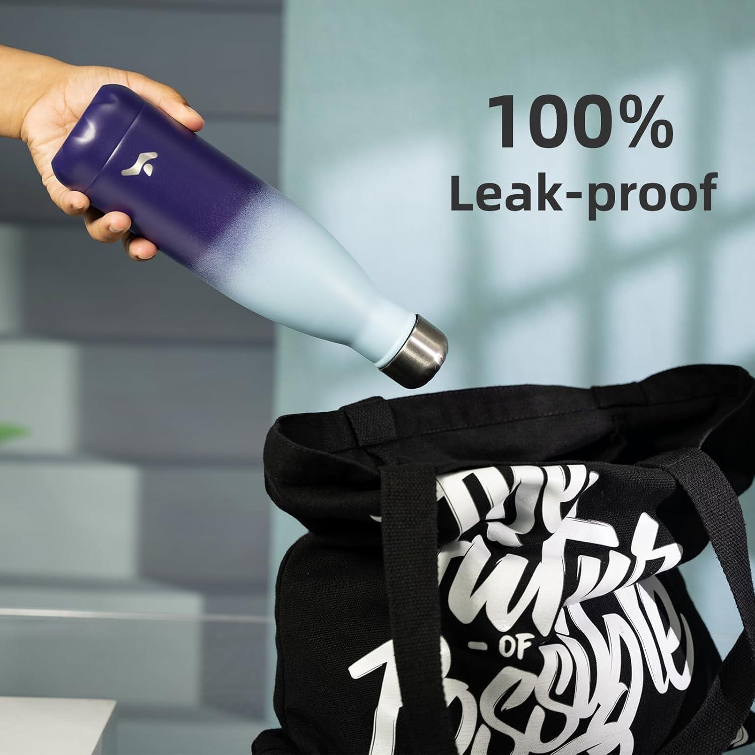 Botella de Agua Aislada Konokyo 500 ml Doble Pared Sueño Oceánico