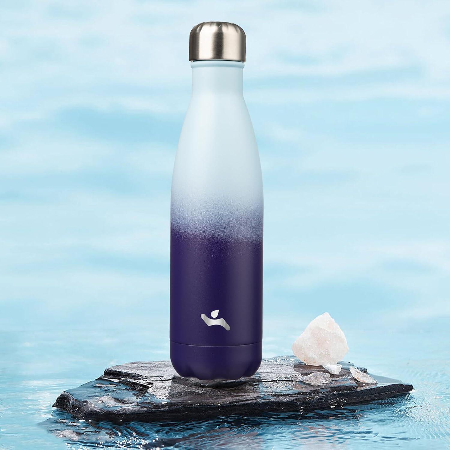 Botella de Agua Aislada Konokyo 500 ml Doble Pared Sueño Oceánico