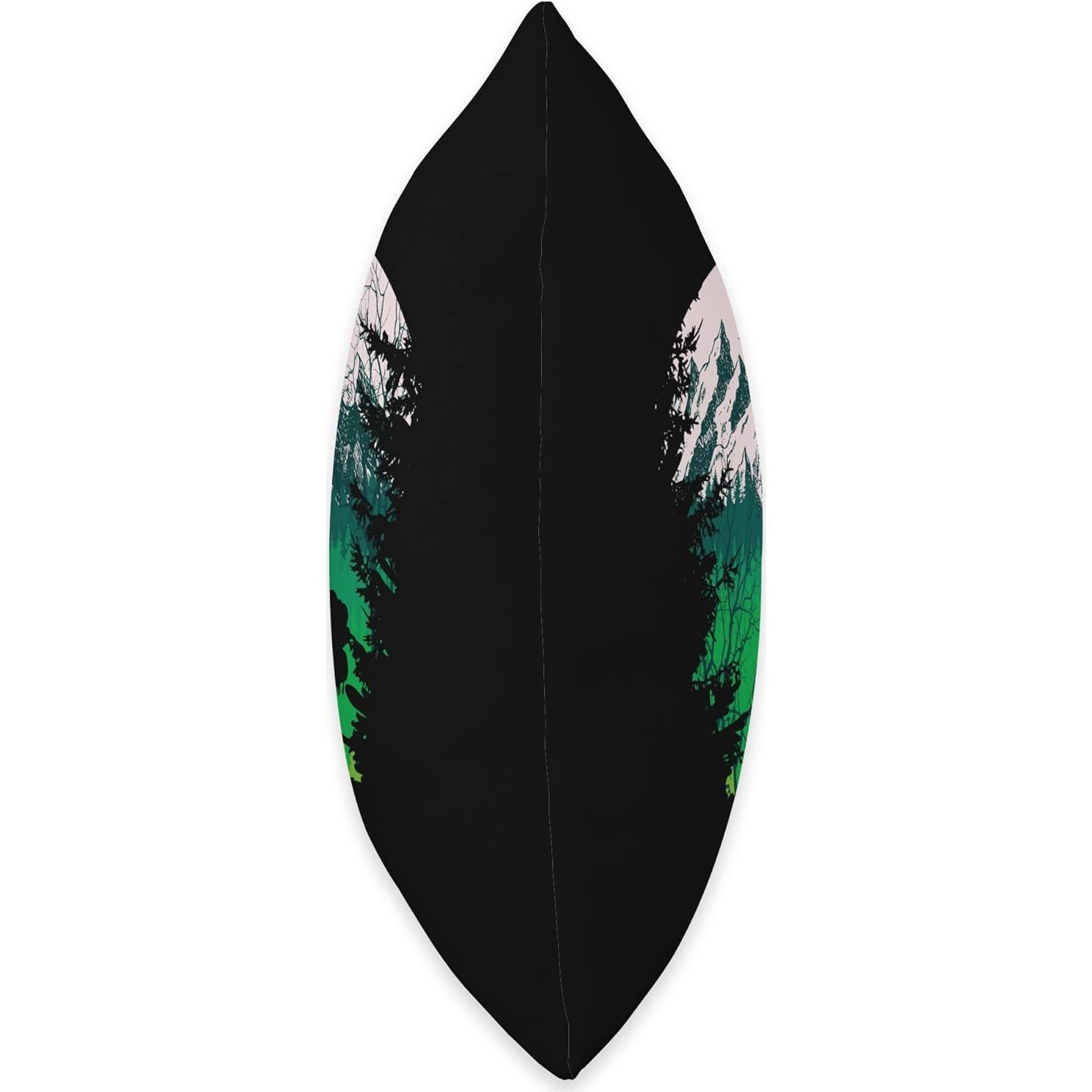 Cojín Retro de Montañas para Camping 45x45 cm Conjunto Trekkeros