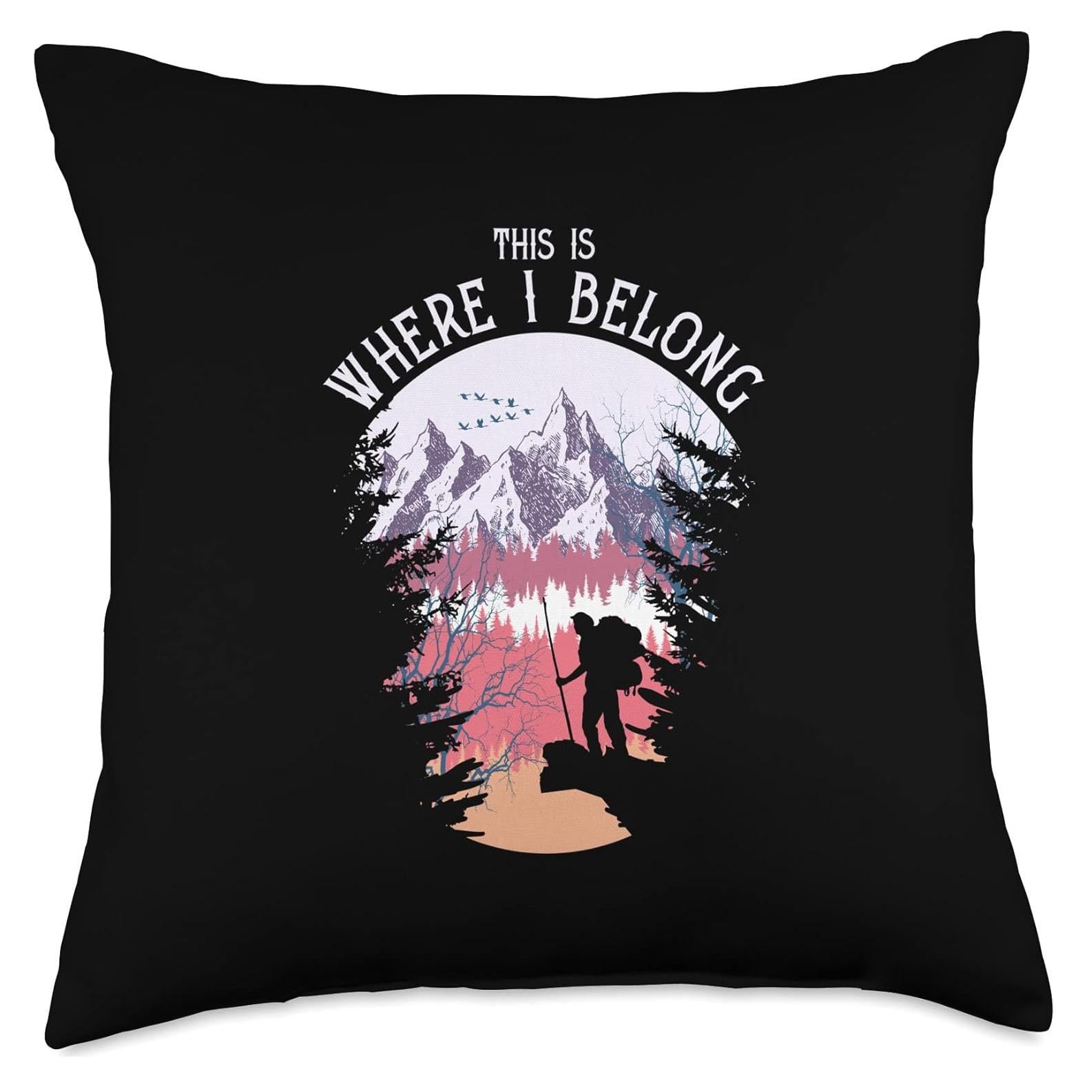 Cojín Retro Senderismo 45x45 cm - Retro Atuendo Para Excursionistas