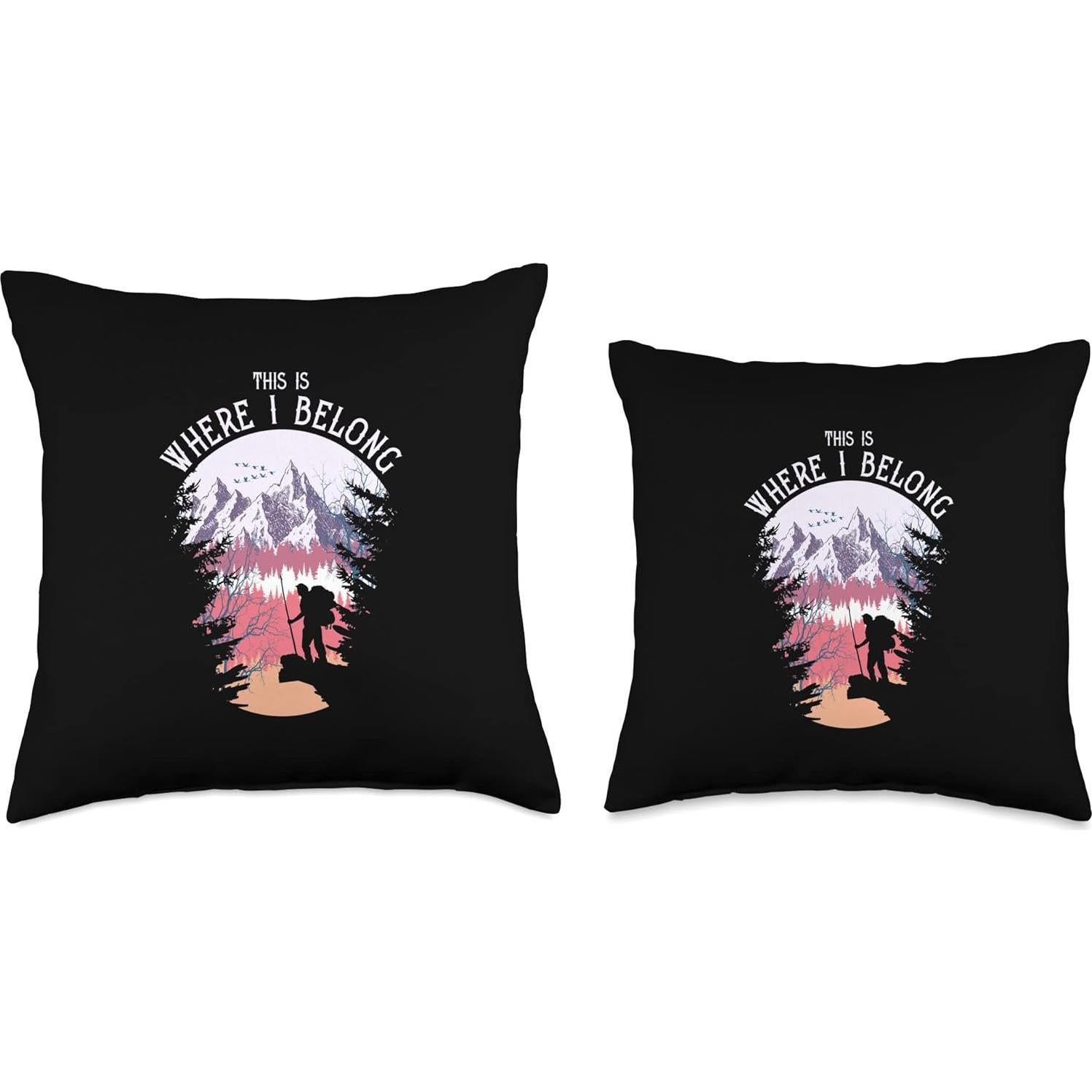 Cojín Retro Senderismo 45x45 cm - Retro Atuendo Para Excursionistas