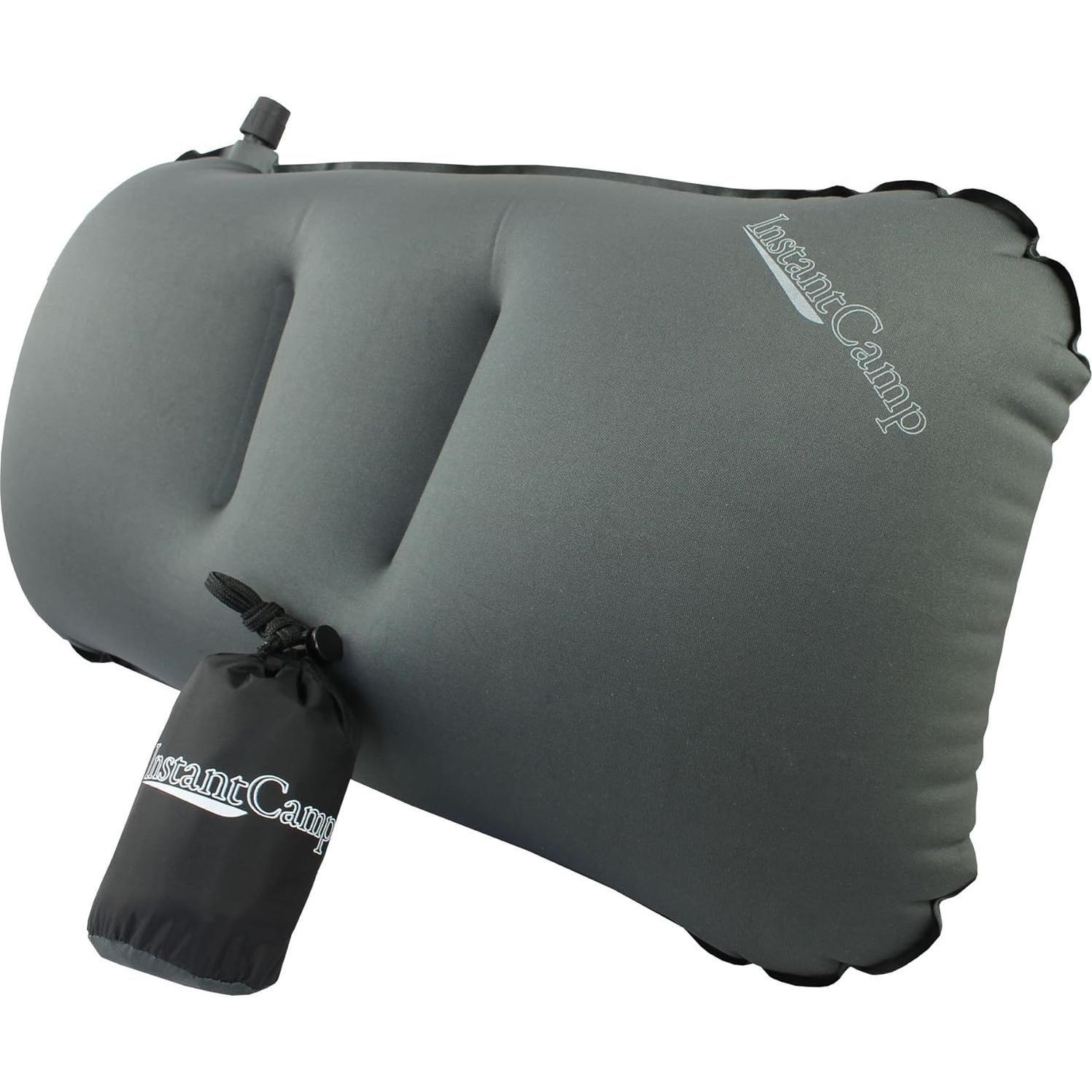 Almohada Inflable Ultraligera InstantCamp Gris 45.7x27.9cm