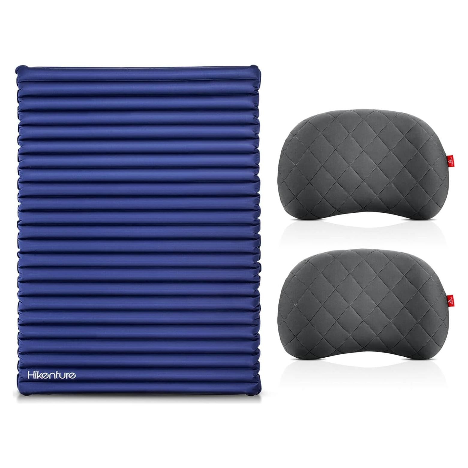 Colchón Inflable Doble Hikenture 200.7x120.6 cm con 2 Almohadas