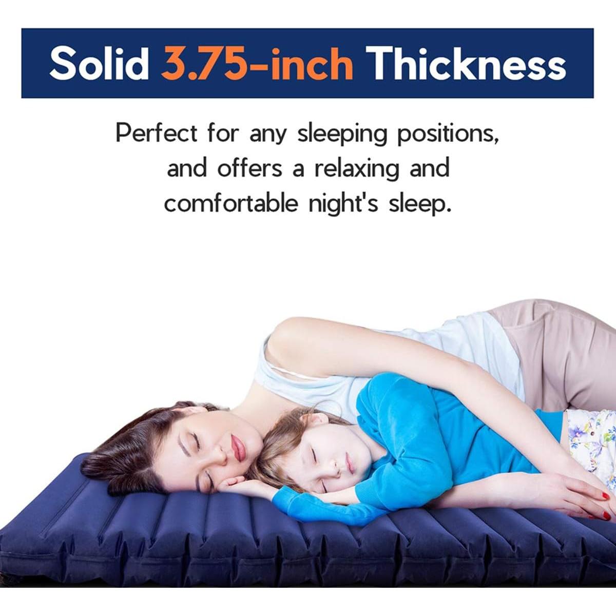 Colchón Inflable Doble Hikenture 200.7x120.6 cm con 2 Almohadas