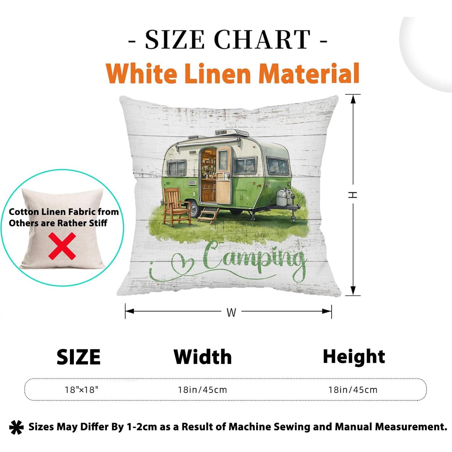 Fundas de Almohada Decorativas Soothirty 45x45 cm Set de 4 Lino