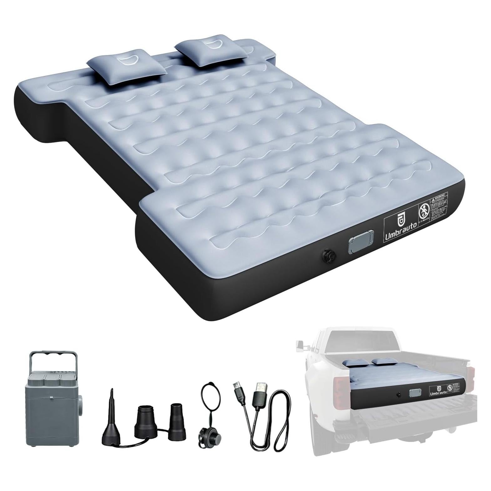 Colchón de Aire Inflable Umbrauto para Camioneta 1.83-1.98 m