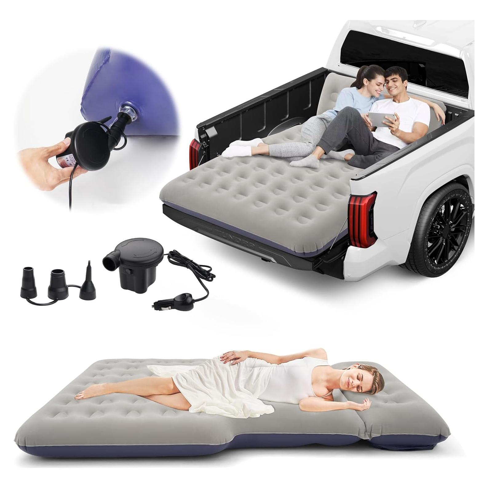 Colchón de Aire Sunsdrew para Camiones 5.5-6.5 pies con Almohada